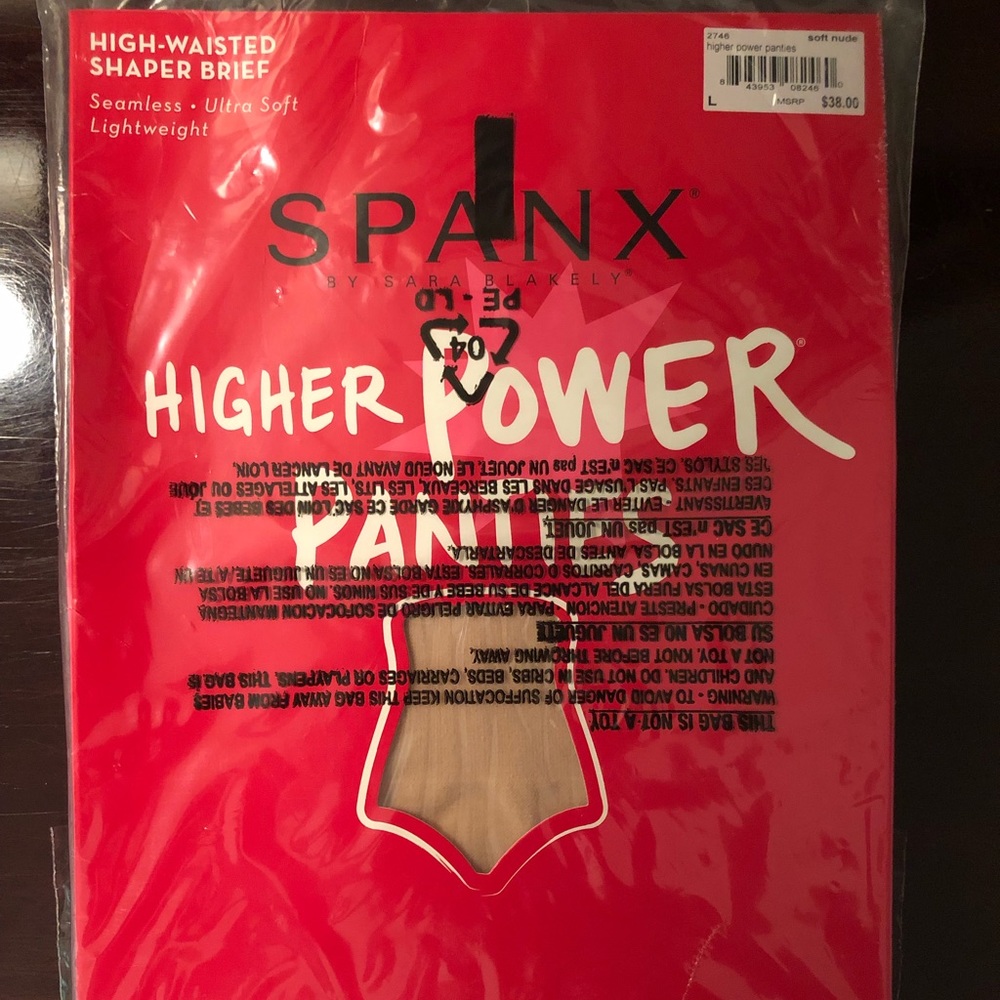 NWT Spanx High Power Panties Size Large